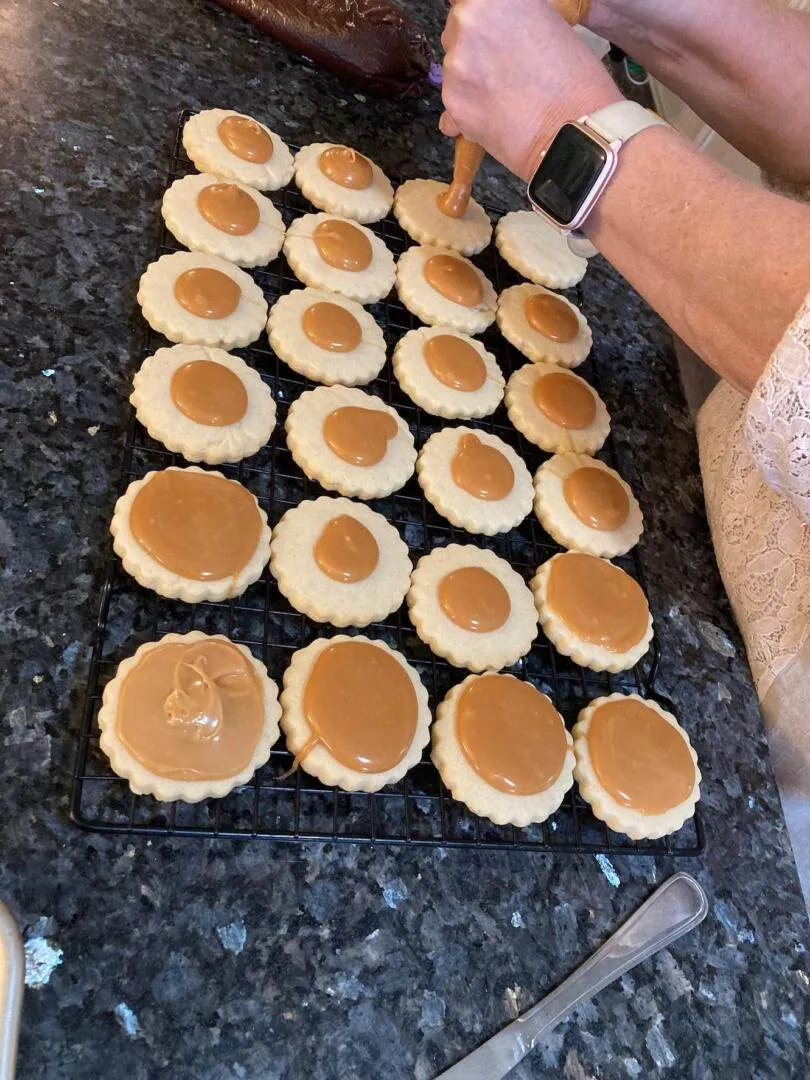 Easy Twix Cookies from scratch from Out of the Box Baking.com