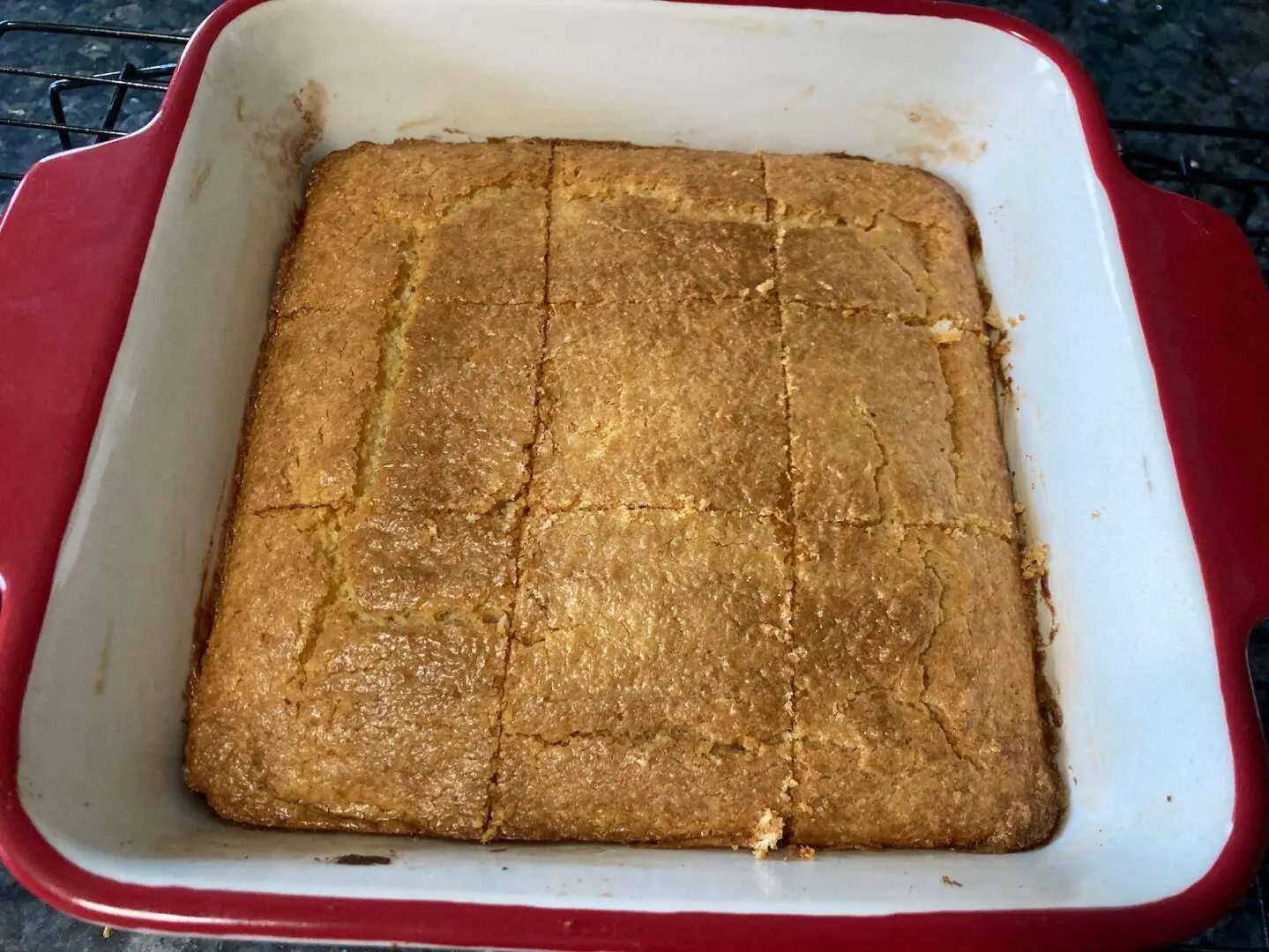 Southern Cornbread with Whipping Cream from Out of the Box Baking.com
