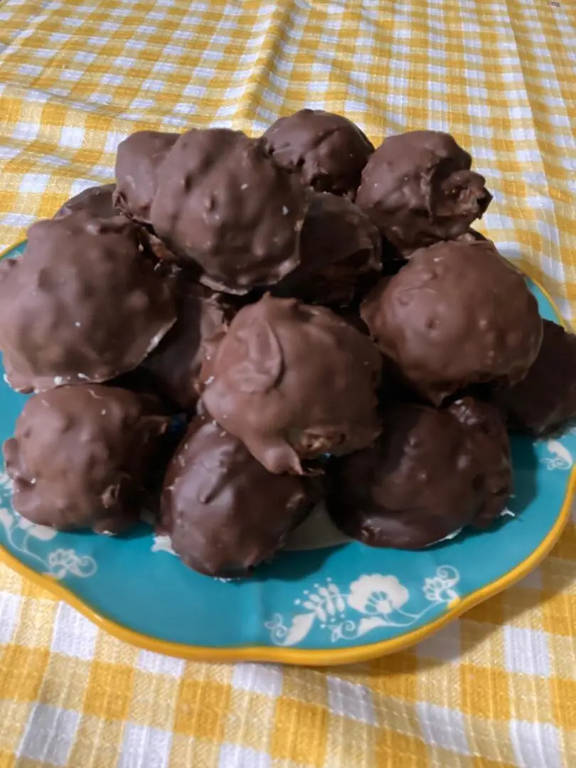 Easy Chocolate Coconut Balls from Out of the Box Baking.com