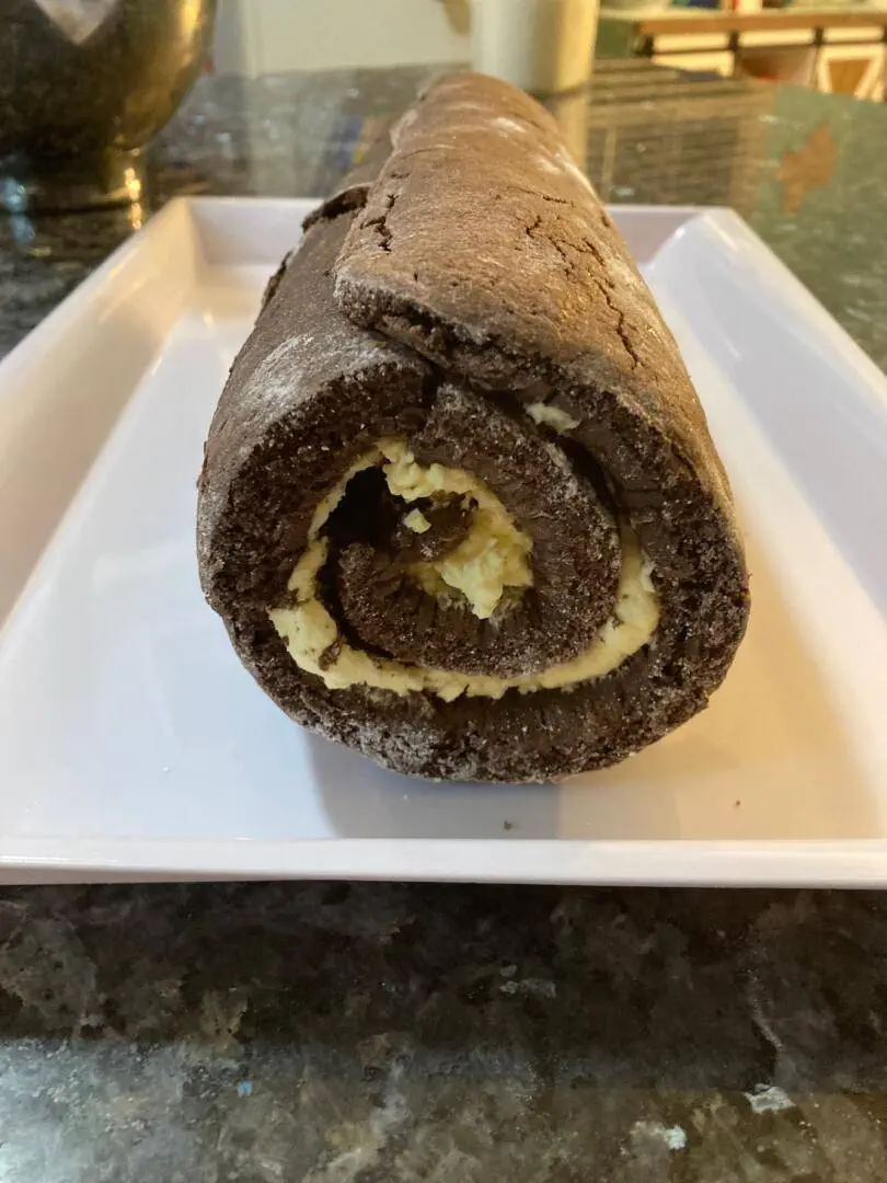Holiday Yule log Cake from Out of the Box Baking.com