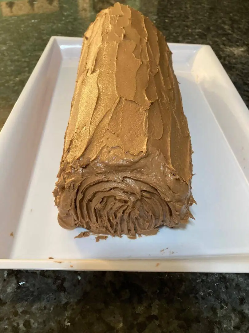 Holiday Yule log Cake from Out of the Box Baking.com