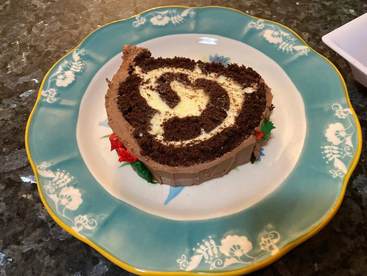 Holiday Yule log Cake from Out of the Box Baking.com