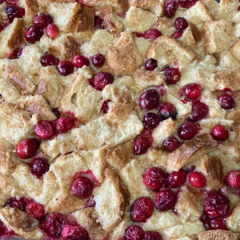 Orange Cranberry Bread Pudding
