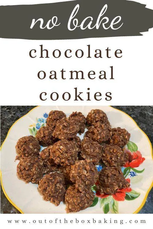 No-Bake Chocolate Oatmeal Cookies from Out of the Box Baking.com