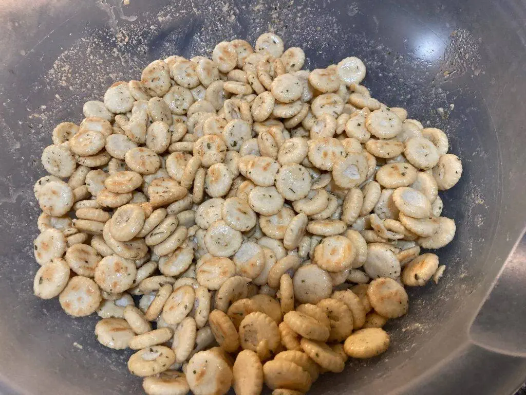 Savory Oyster Crackers with Ranch from Out of the Box Baking.com