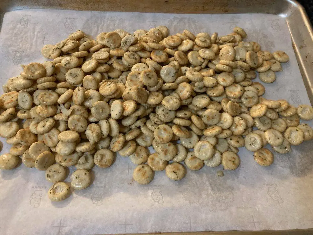 Savory Oyster Crackers with Ranch from Out of the Box Baking.com