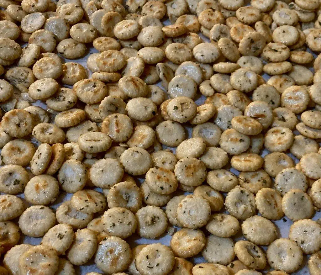 Savory Oyster Crackers with Ranch from Out of the Box Baking.com