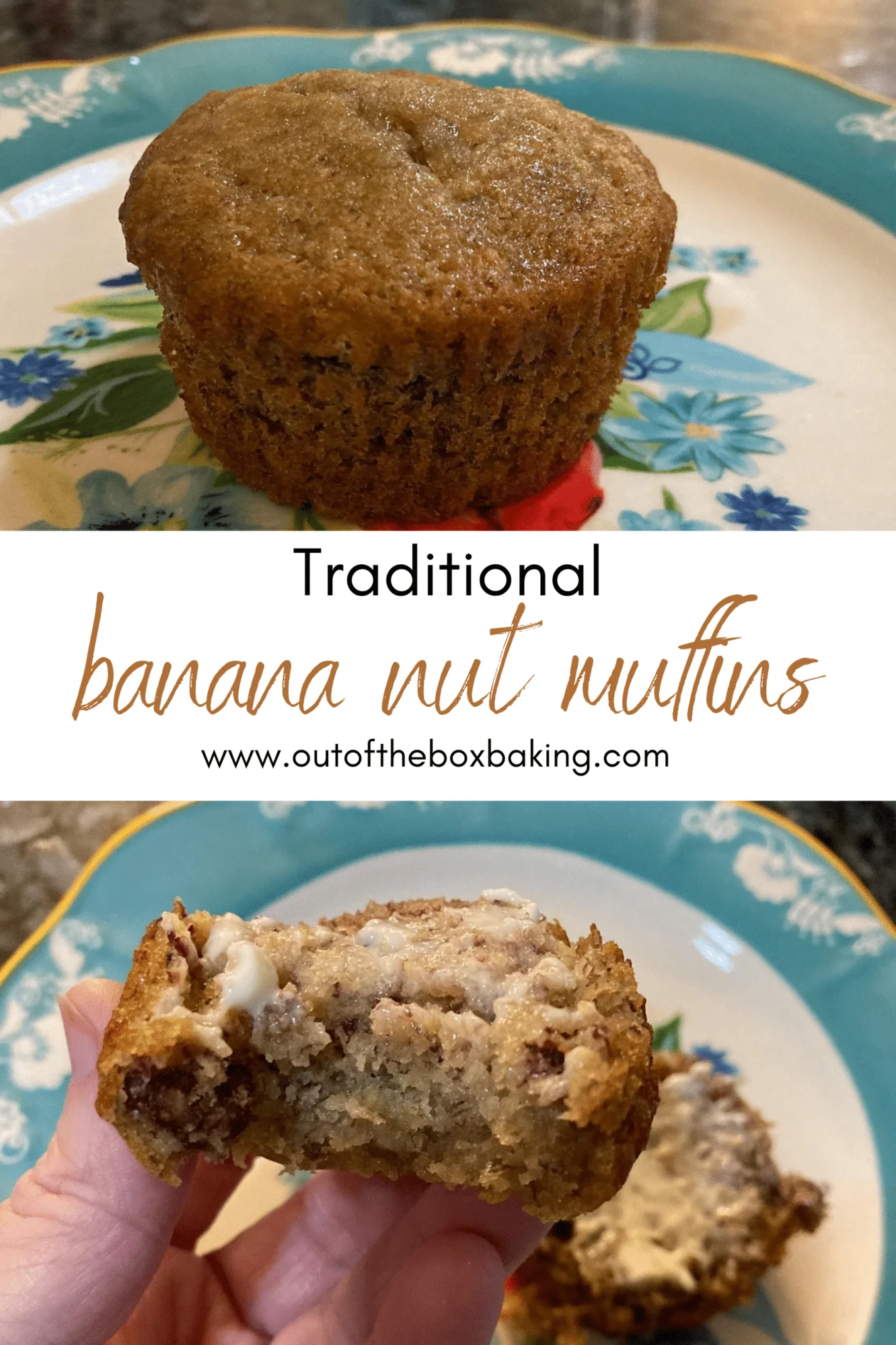 Traditional Banana Nut Muffins from Out of the Box Baking.com