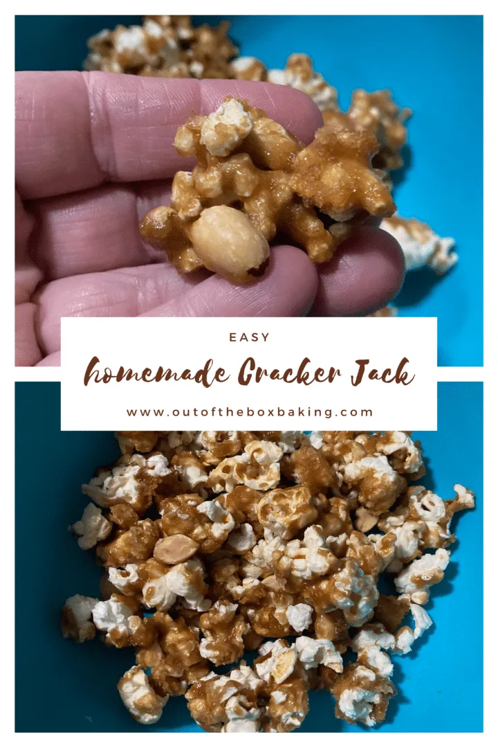 Homemade Cracker Jack (Easy Caramel Popcorn) Out of the Box Baking