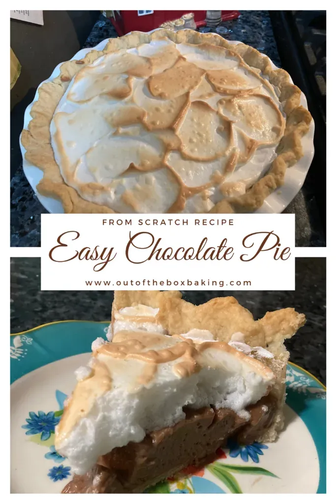 Easy Chocolate Pie from Scratch - a recipe from Out of the Box Baking.com
