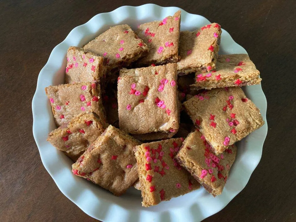 Valentine Cookie Bars from Out of the Box Baking.com