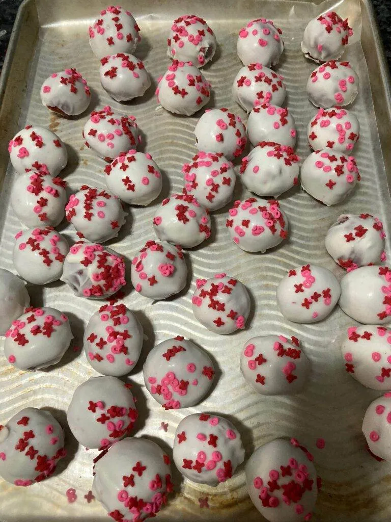Red Velvet Truffles from Out of the Box Baking.com