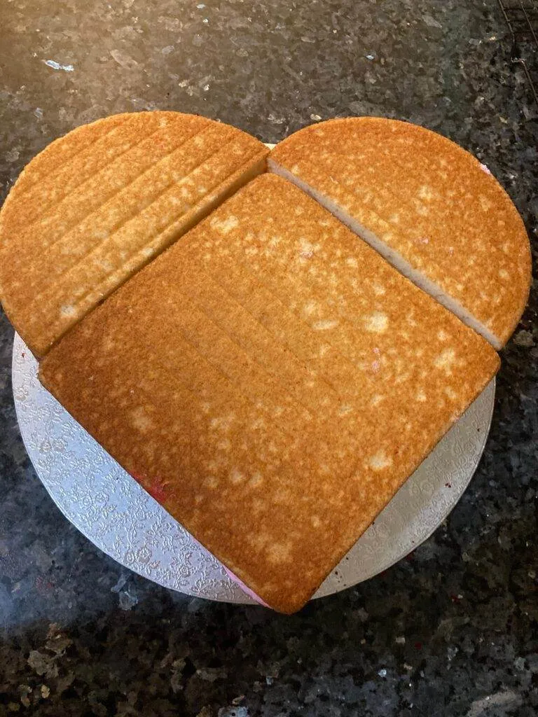 Heart Shaped Cake without a Heart Pan from Out of the Box Baking.com