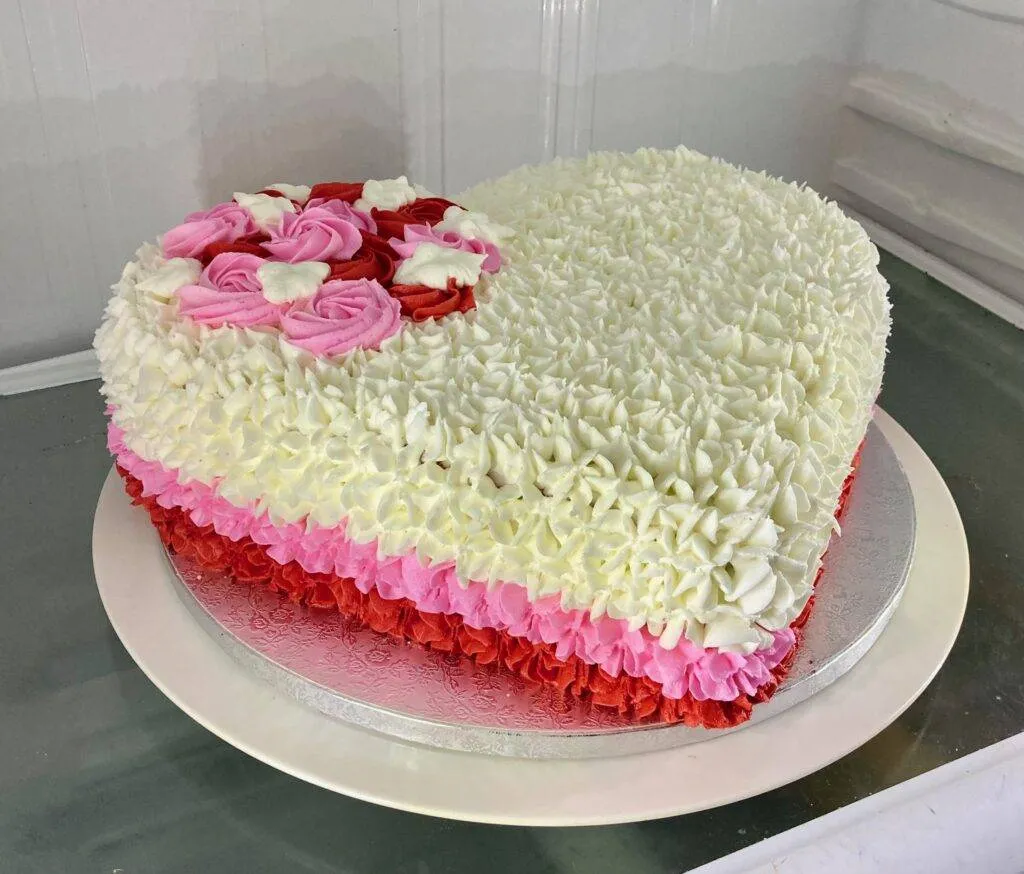 Heart Shaped Cake without a Heart Pan from Out of the Box Baking.com