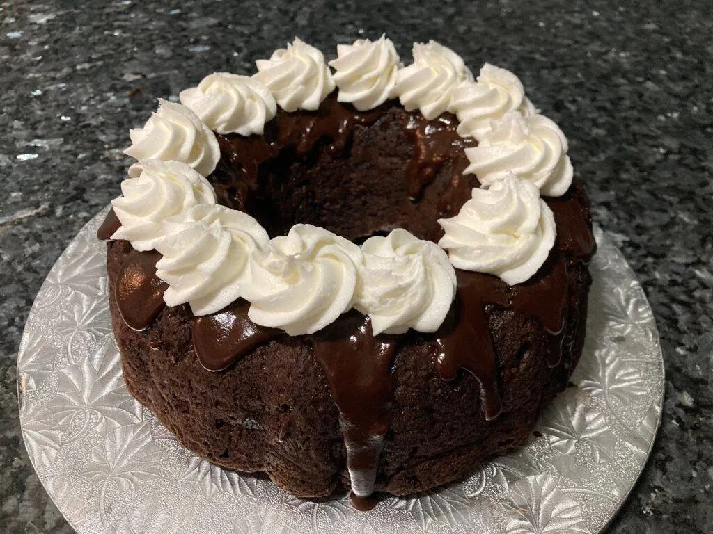 Easy Black Forest Bundt Cake from Out of the Box Baking.com