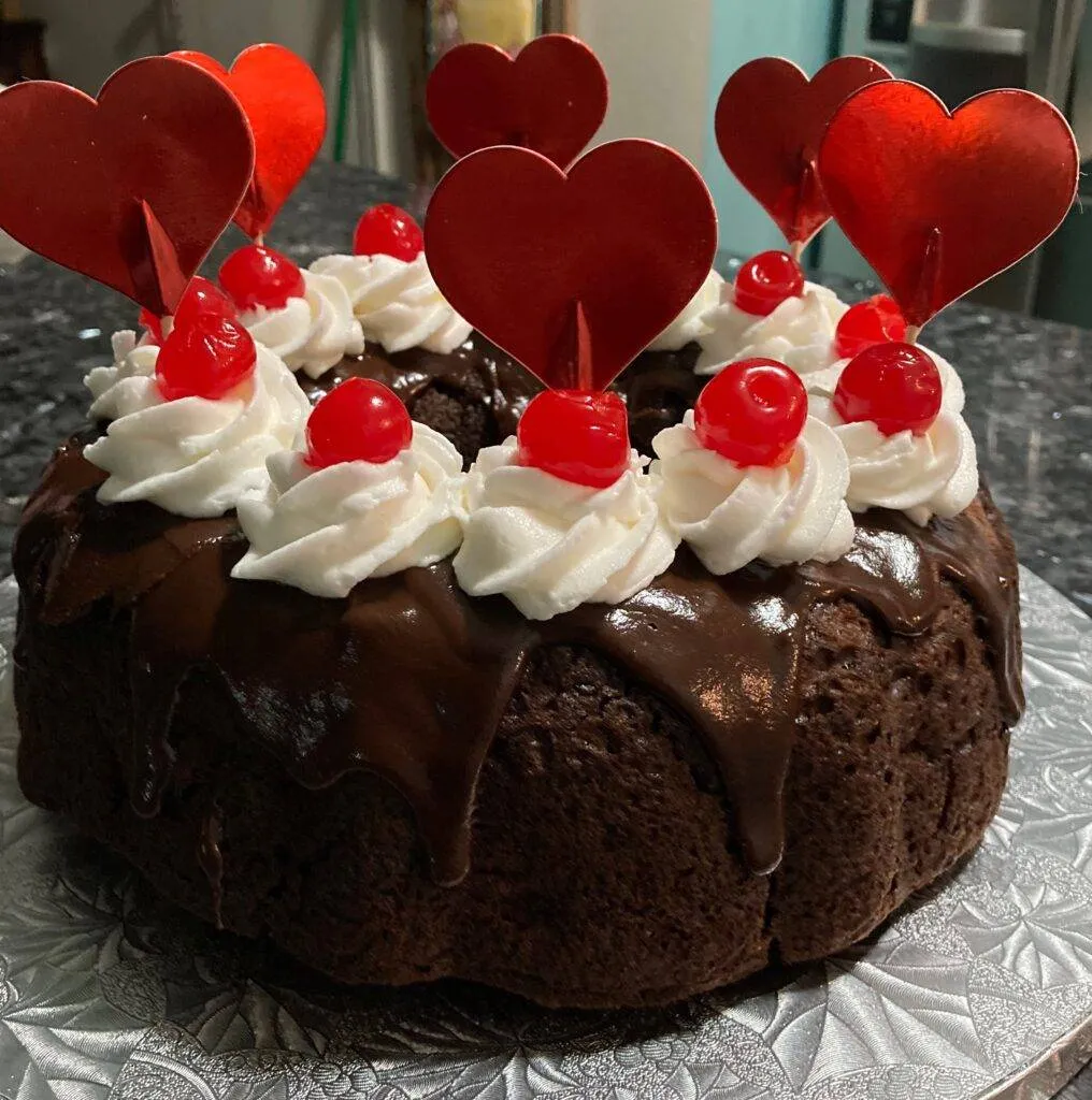 Easy Black Forest Bundt Cake from Out of the Box Baking.com
