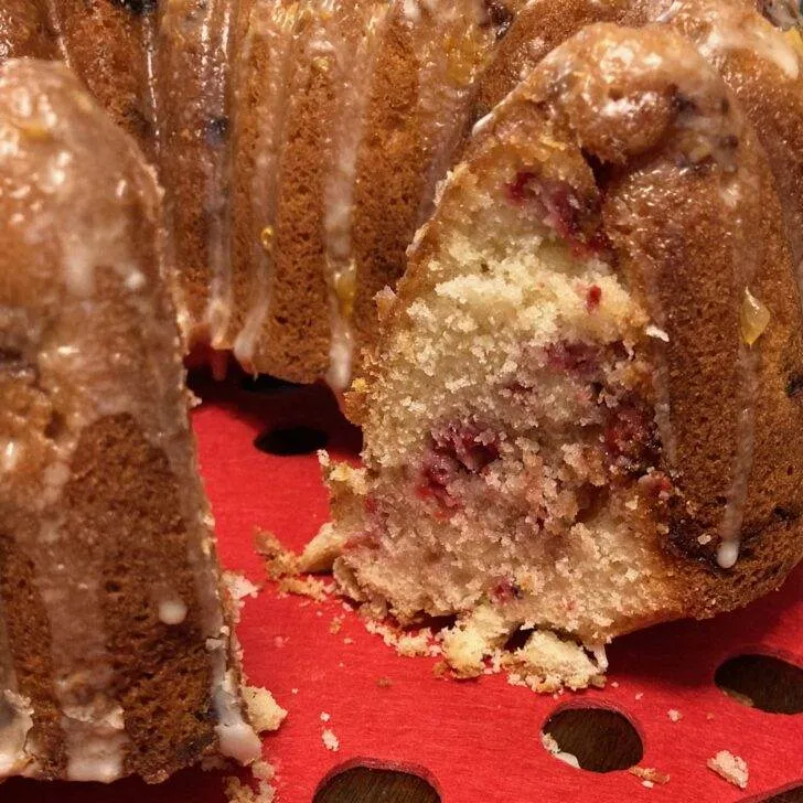 Orange Raspberry Pound Cake Recipe from Out of the Box Baking.com