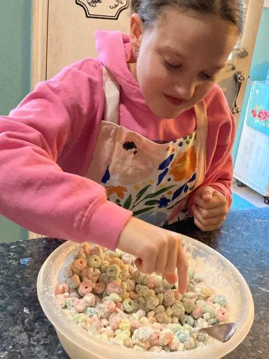 Fruit Loop Puppy Chow from Out of the Box Baking.com