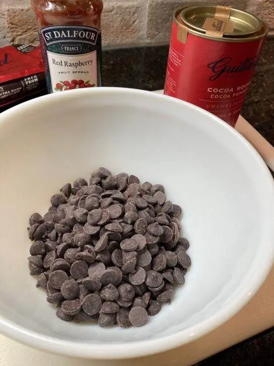 Dark Chocolate Raspberry Truffles from Out of the Box Baking.com