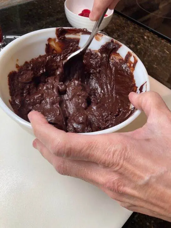 Dark Chocolate Raspberry Truffles from Out of the Box Baking.com