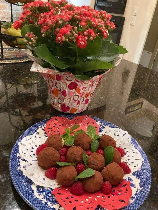Dark Chocolate Raspberry Truffles from Out of the Box Baking.com