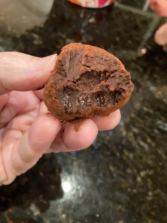 Dark Chocolate Raspberry Truffles from Out of the Box Baking.com