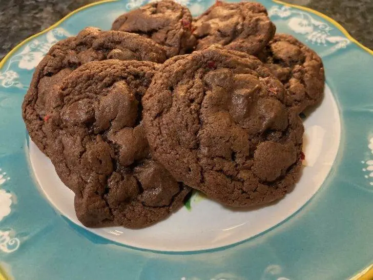 Double Dark Chocolate Cherry Cookies from Out of the Box Baking.com