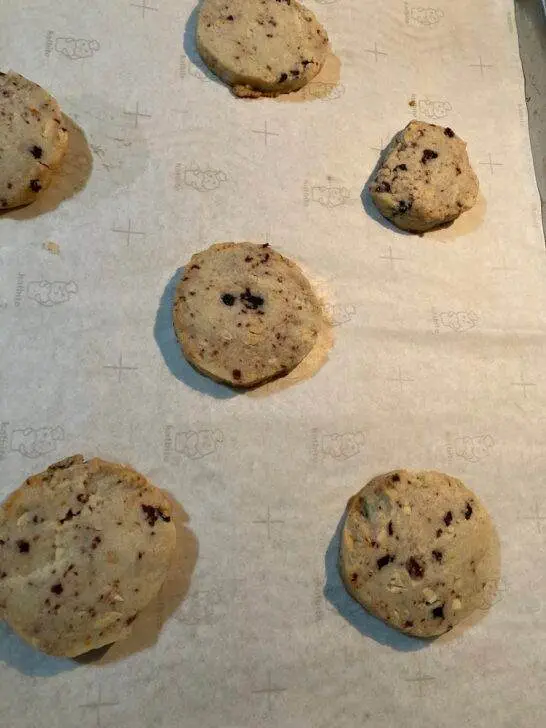 Cranberry Almond Slice-and-Bake Cookies from Out of the Box Baking.com