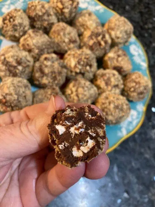Easy S'Mores Truffles from Out of the Box Baking.com