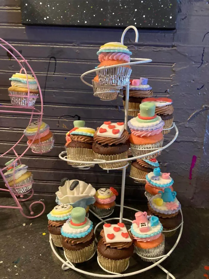 Alice in Wonderland Cookies and Cupcakes from Out of the Box Baking.com
