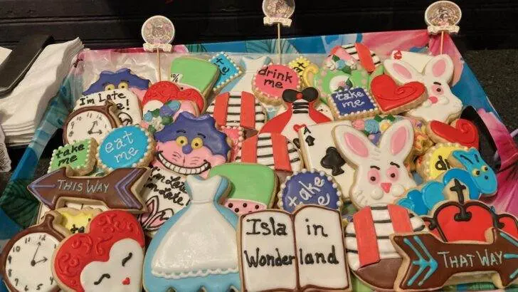 Alice in Wonderland Cookies and Cupcakes from Out of the Box Baking.com