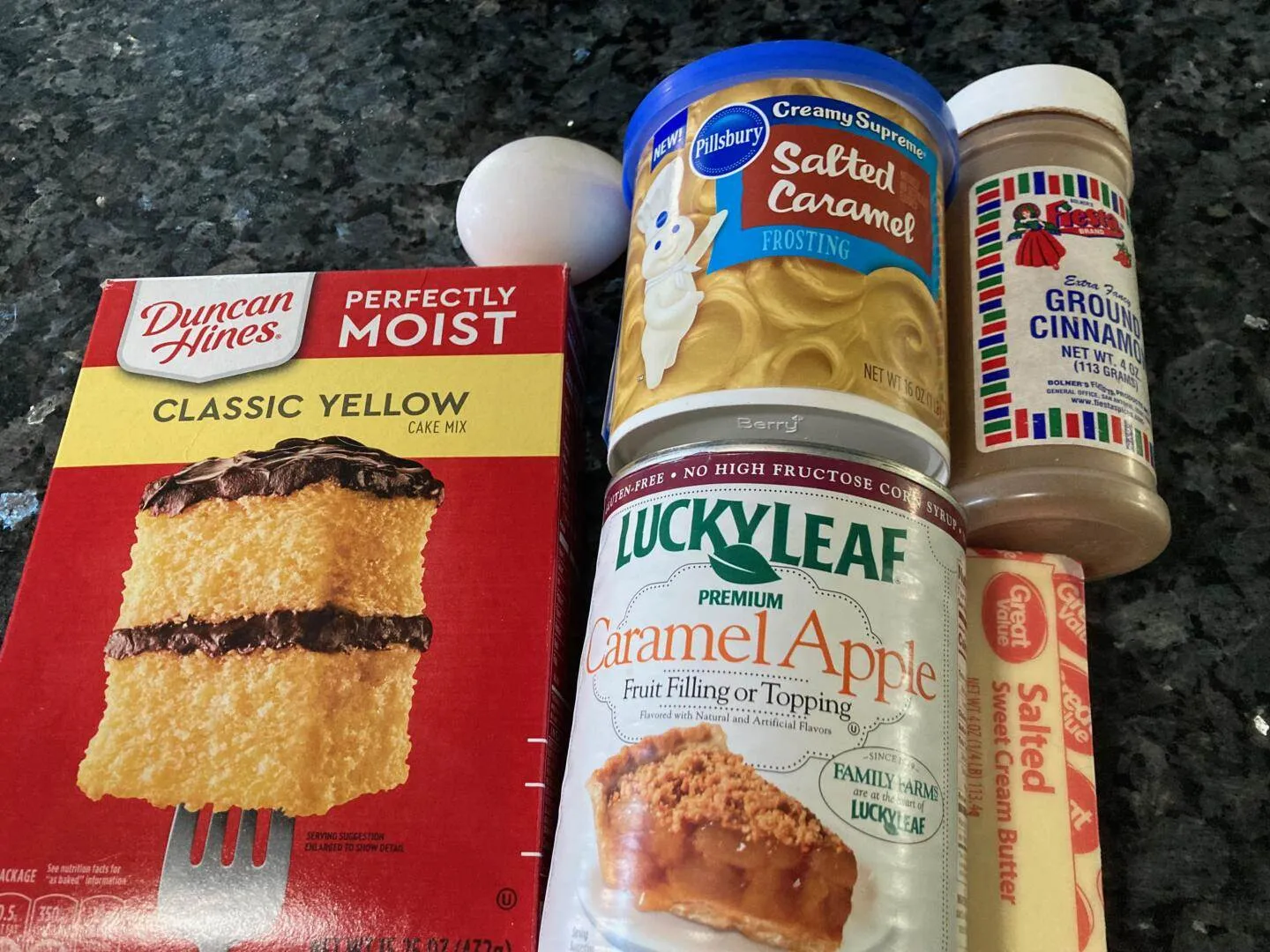 Easy Caramel Apple Bars (Doctored Cake Mix) Out of the Box Baking