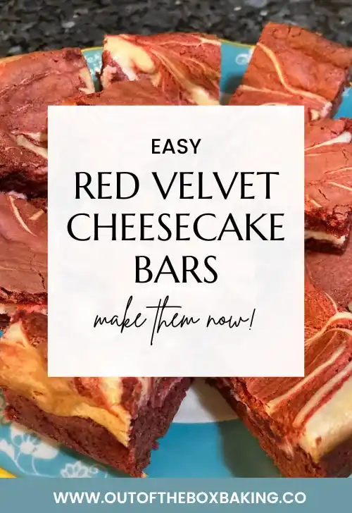 Easy Red Velvet Cheesecake Bars from Out of the Box Baking.com