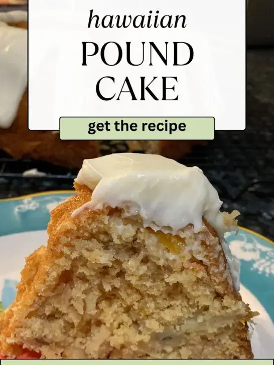 Easy Hawaiian Pound Cake with Canned Frosting in the Mix from Out of the Box Baking
