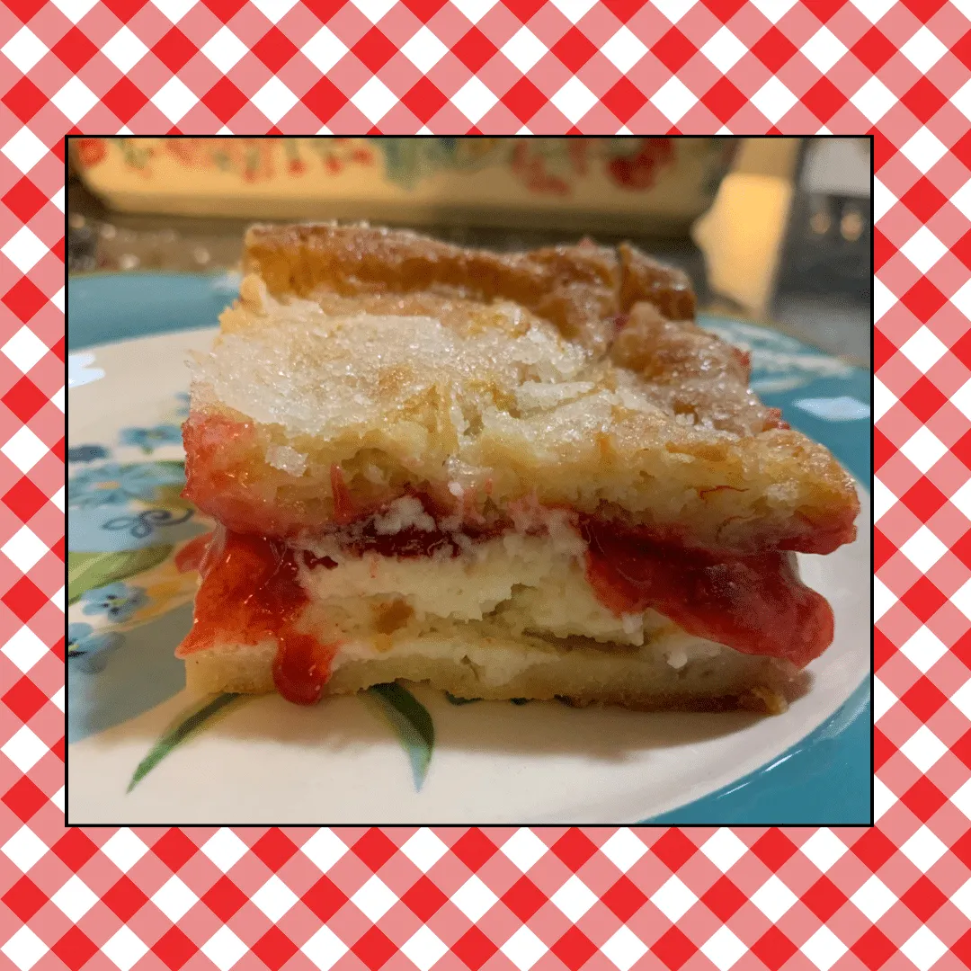 Strawberry Cheesecake Bars with Crescent Rolls - Out of the Box Baking