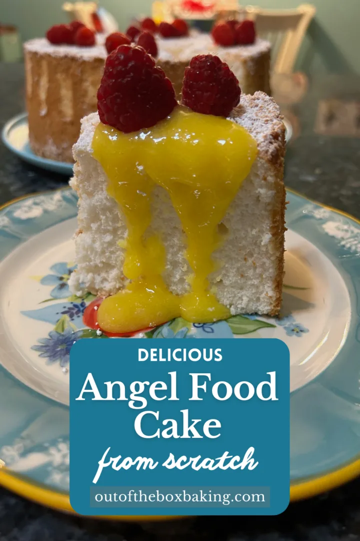 Layered Angel Food Cake: Fluffy Cake Layers Frosted w/ Whipped Cream