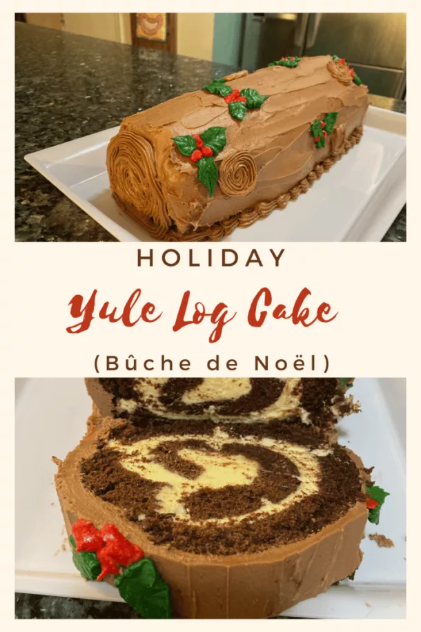 Yule Log Cake – Buche de Noel - coucoucake - cake and baking blog